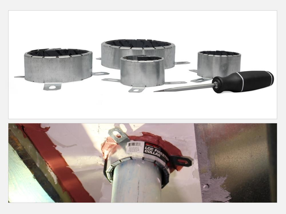 Specified Technologies Inc SpecSeal LCC Intumescent Firestop Collars, large image number 5
