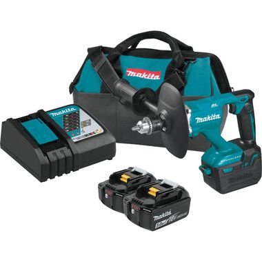 Makita 18V LXT Lithium-Ion Brushless Cordless 1/2in Mixer Kit (5.0Ah), large image number 0