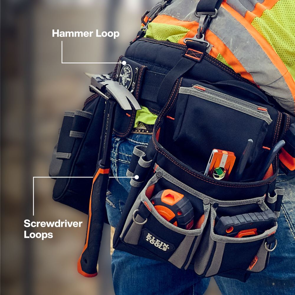 Klein Tools Tool Rig with Suspenders, 23 Pockets, large image number 5