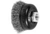 Pferd Crimped Wire Cup Brush 2-3/4 Inch Diameter .014 Stainless Steel 5/8-11 Inch Thread, small image number 1