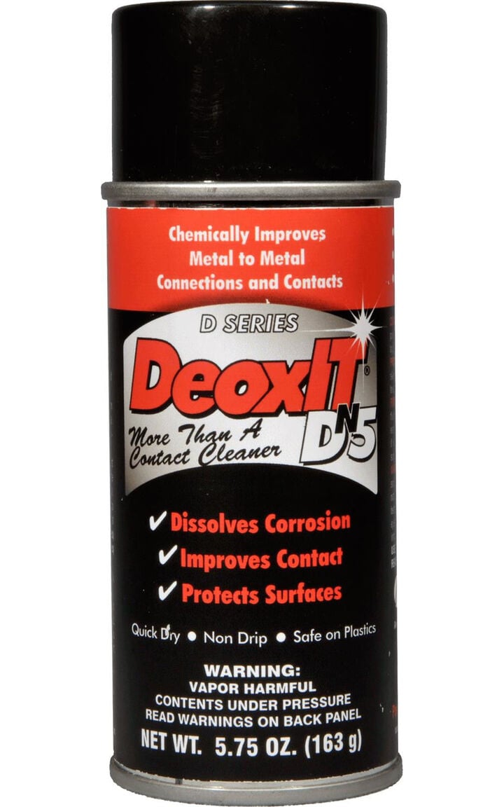DeoxIT D-Series Contact Cleaner & Rejuvenator 5% Solution Spray, 163 Gram, Non-Flammable, large image number 1
