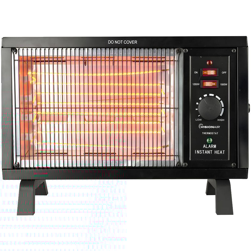 VisionAir 11 In. 120/1500W 5118 Btu 96 Sq-Ft. Radiant Heater – 1VAHW11