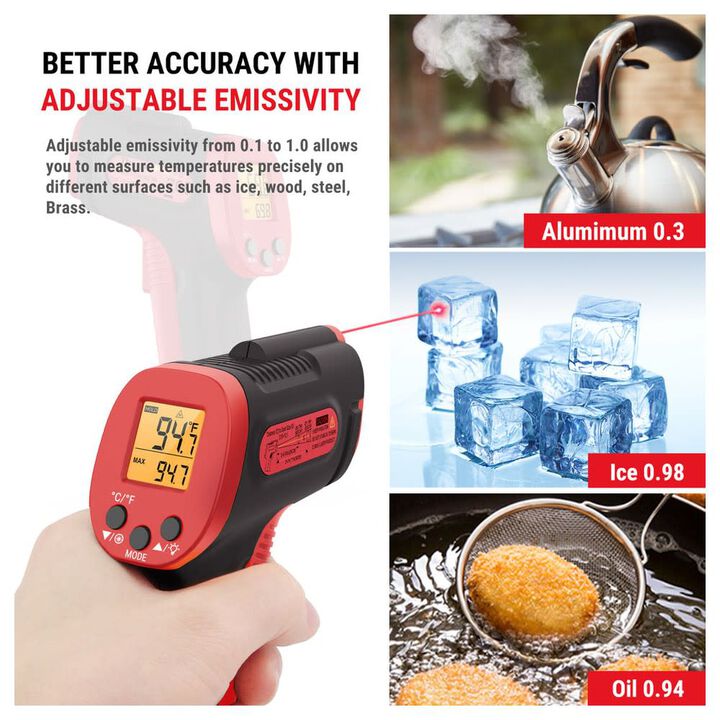 TempPro Digital Infrared Thermometer Gun, large image number 4