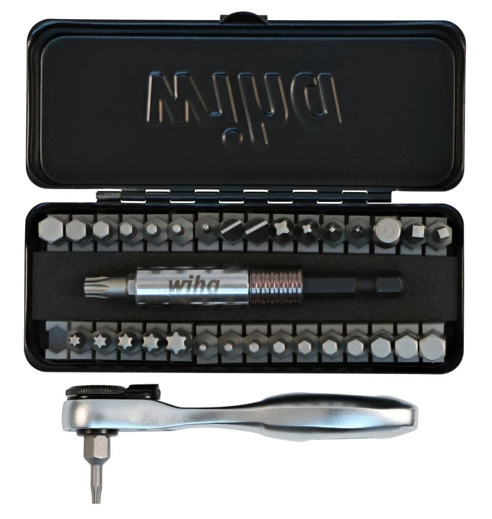 Wiha 1/4inch Revs Ratchet and Bit Set 35pc, large image number 2