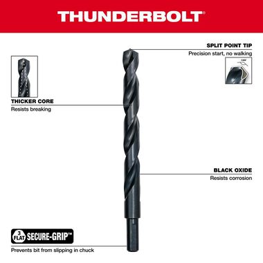 Milwaukee 21-Piece Thunderbolt Black Oxide Drill Bit Set, large image number 4
