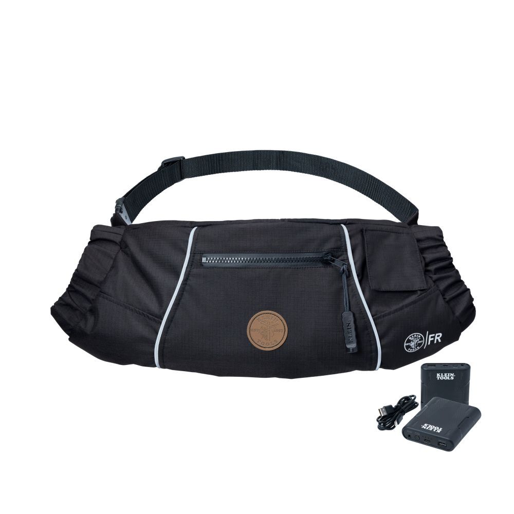 Klein Tools Flame-Resistant Heated Hand Warmer Pouch Kit Black, large image number 1