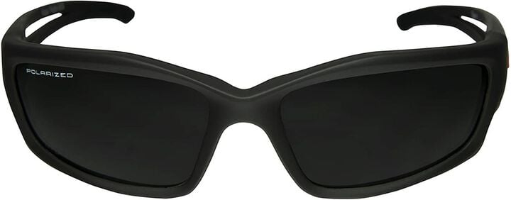 Edge Kazbek Torque Polarized Safety Glasses Vapor Shield Matte Black Frame Smoke Lens, large image number 1