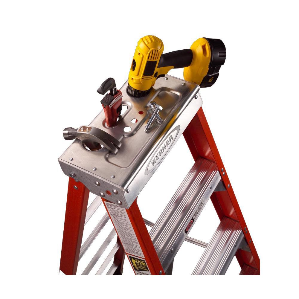 Werner 10 Ft. Type IAA Fiberglass Step Ladder, large image number 4
