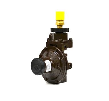 LB White Propane Regulator with Hand Wheel Connector