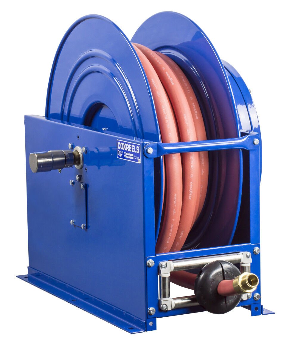Coxreels Single Hose Spring Rewind 3/4in I.D. 50′ 300 PSI – SLP-550