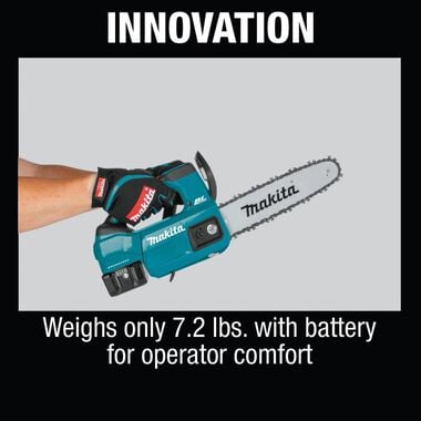 Makita 18V LXT Chain Saw Kit Lithium Ion Brushless Cordless 10in Top Handle, large image number 8