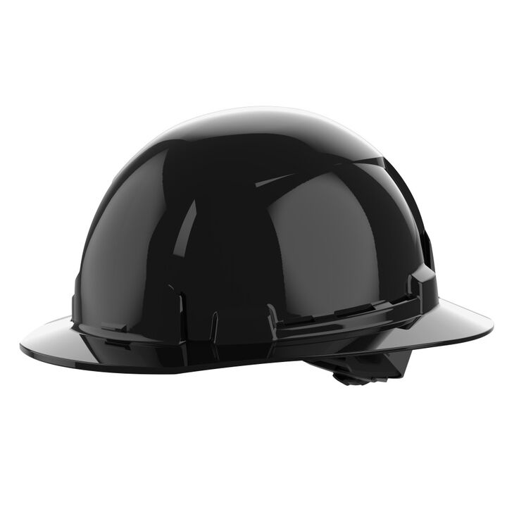 Milwaukee Black Full Brim Hard Hat with 4pt Ratcheting Suspension Type 1 Class E
