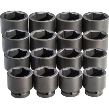 Proto 1 in Drive 6 Point Impact Socket Set 16pc