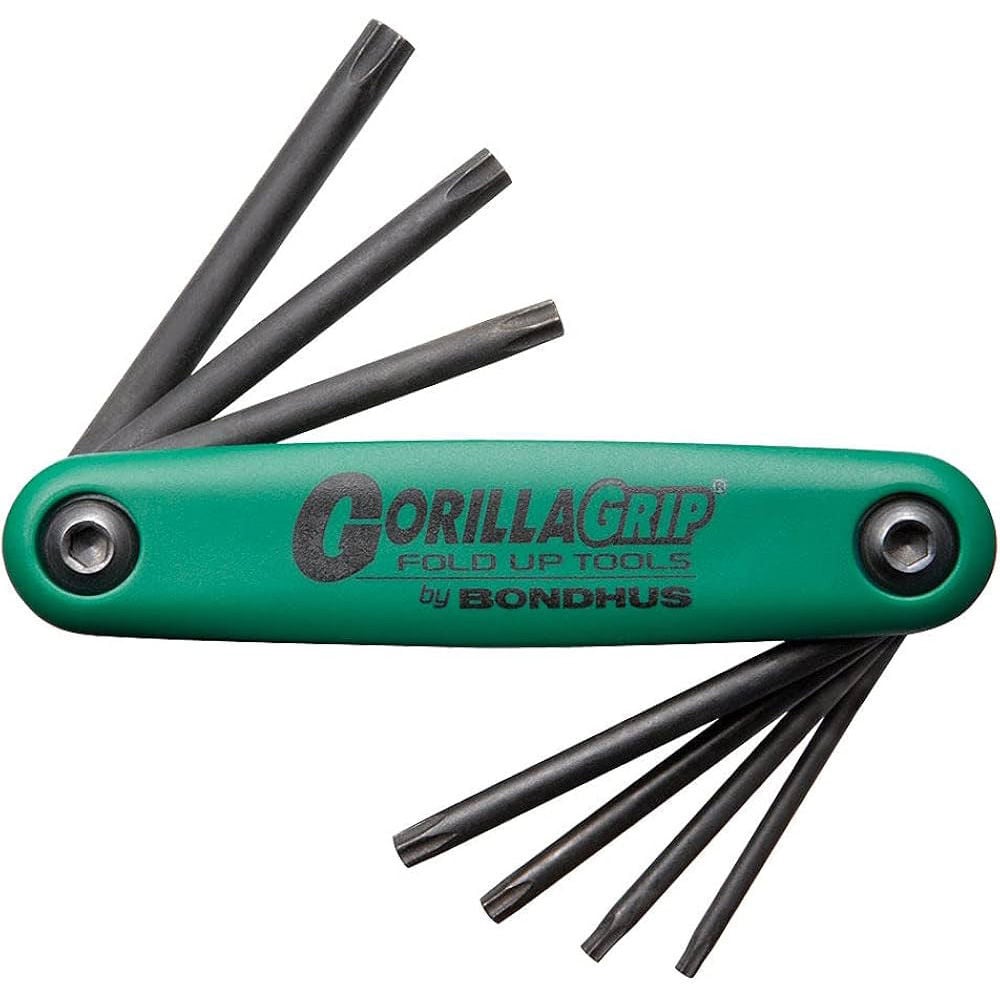Bondhus 7pc Tamper Resisitant Torx Fold-up Tool Set TR7-TR25, large image number 1