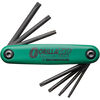 Bondhus 7pc Tamper Resisitant Torx Fold-up Tool Set TR7-TR25, small image number 1