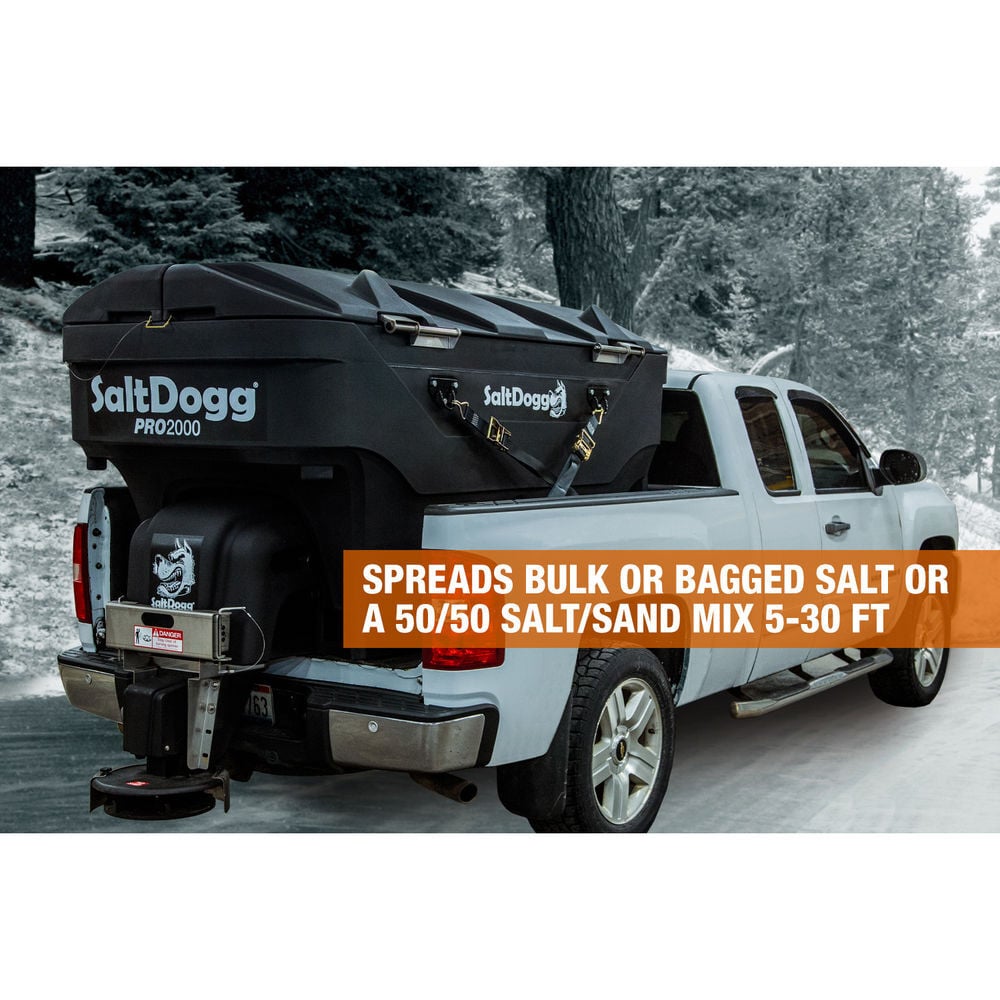 Buyers Products Company SaltDogg PRO2000 2.0 Cubic Yard Electric Poly Hopper Spreader - Chain, large image number 3