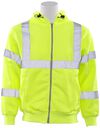 Delta Plus W375 Class 3 Hi Viz Lime Zippered Sweatshirt 2X, small image number 1