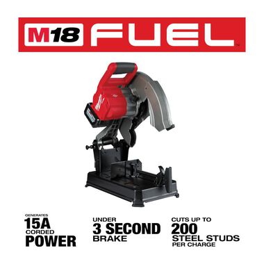 Milwaukee M18 FUEL Abrasive Chop Saw Kit 14inch, large image number 2