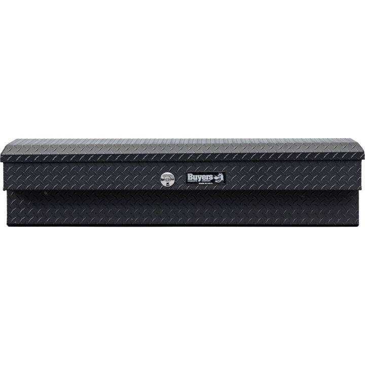 Buyers Products Company 13X16X56 Inch Textured Matte Black Diamond Tread Aluminum Lo-Sider Truck Tool Box, large image number 8