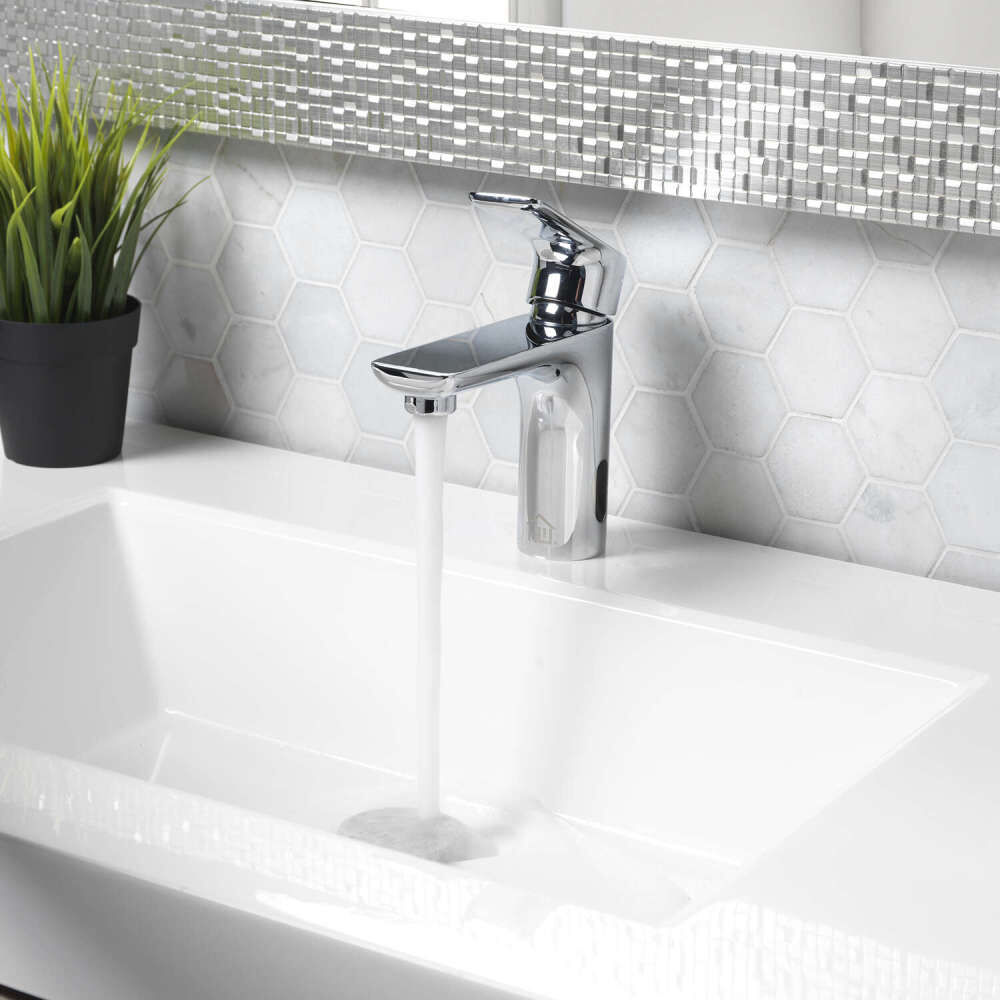 Homewerks Bathroom Sink Faucet Chrome 1 Handle, large image number 3