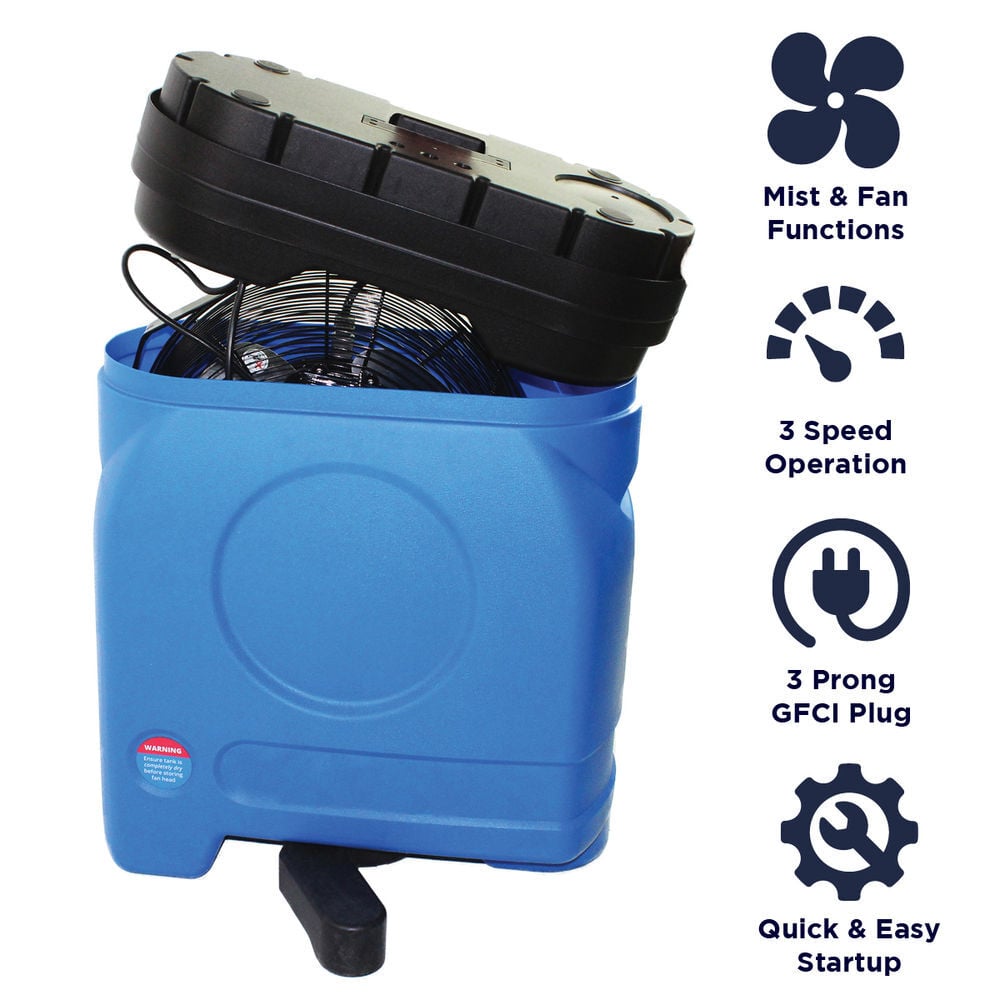 Maxx Air 14 Inch 1000 CFM 120V 3-Speed Misting Fan with 20 Gallon Tank, large image number 5