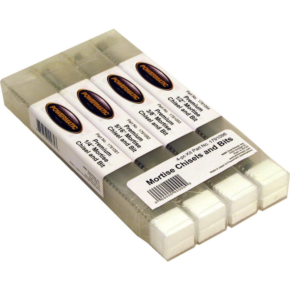 Powermatic Premium Mortise Chisel and Bits Set of 4, large image number 3