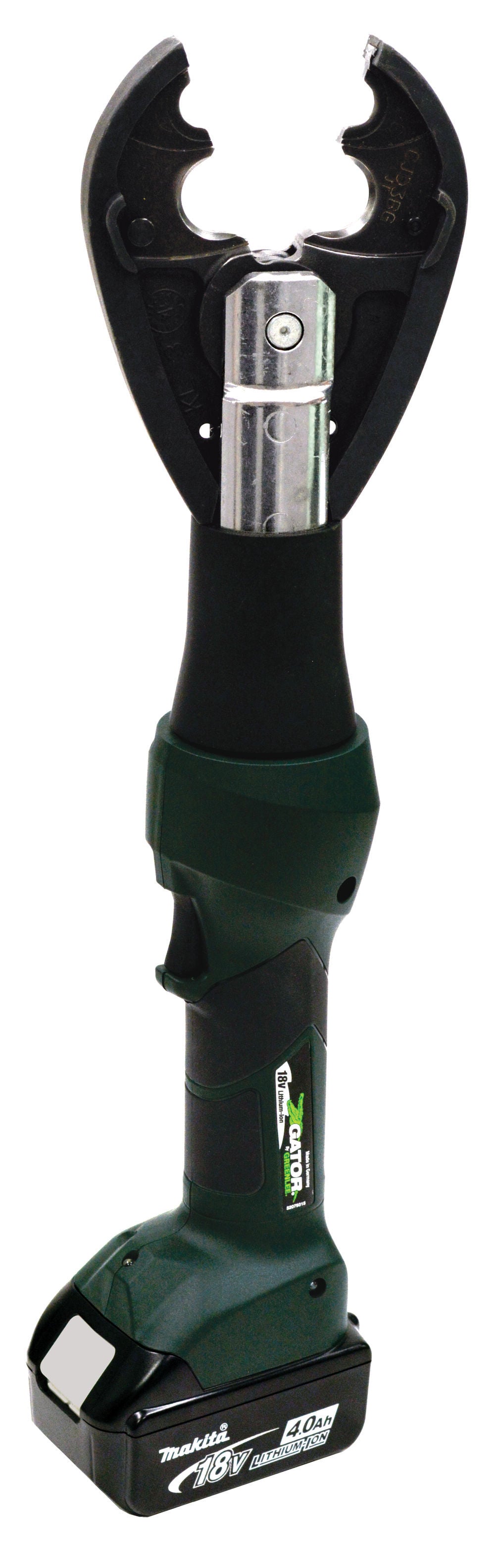 Greenlee 6-Ton Crimper Kit, CJD3BG Jaw, 120V Charger, Two 4 Ah Batteries, large image number 1