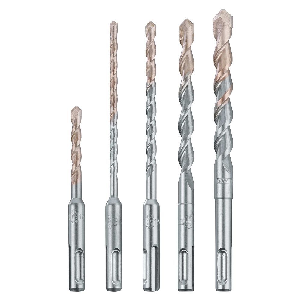 DEWALT SDS Plus Bits Set Rock Carbide Tip 5pc, large image number 1