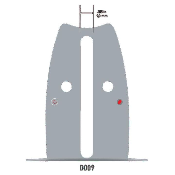 Oregon 20 Inch x 3/8 Inch x 0.05 Inch 72 DL D009 Replaceable Guide Bar, large image number 2