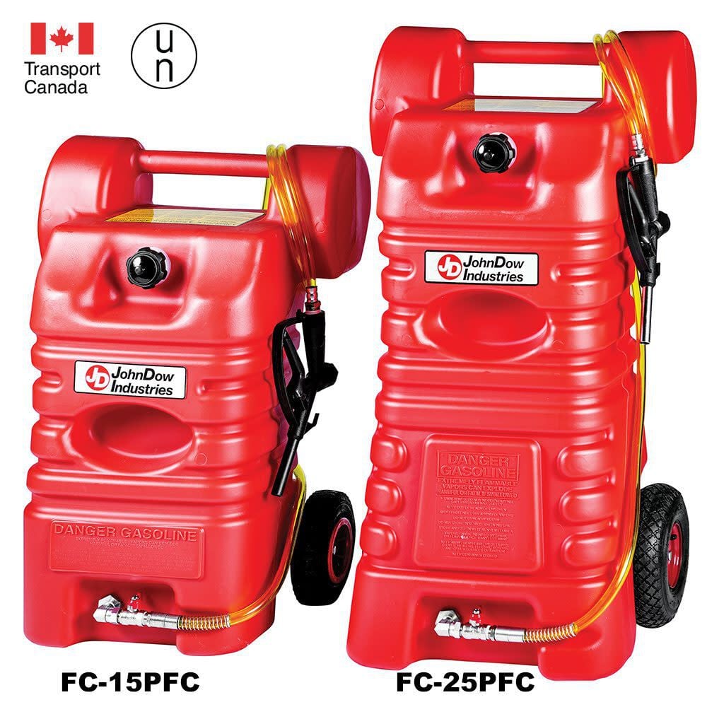 Johndow 25 Gallon Poly Portable Gas Fuel Caddy, large image number 4