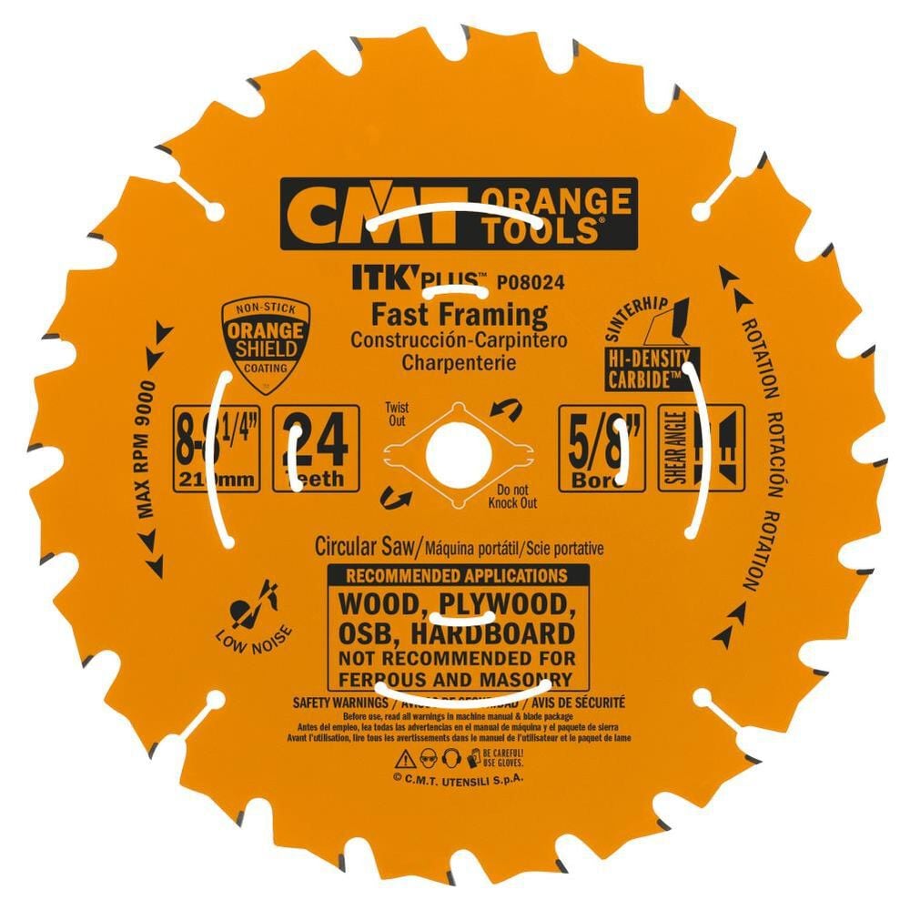 CMT ITK Plus Fast Framing 8-1/4In x 24T x 5/8In, large image number 1