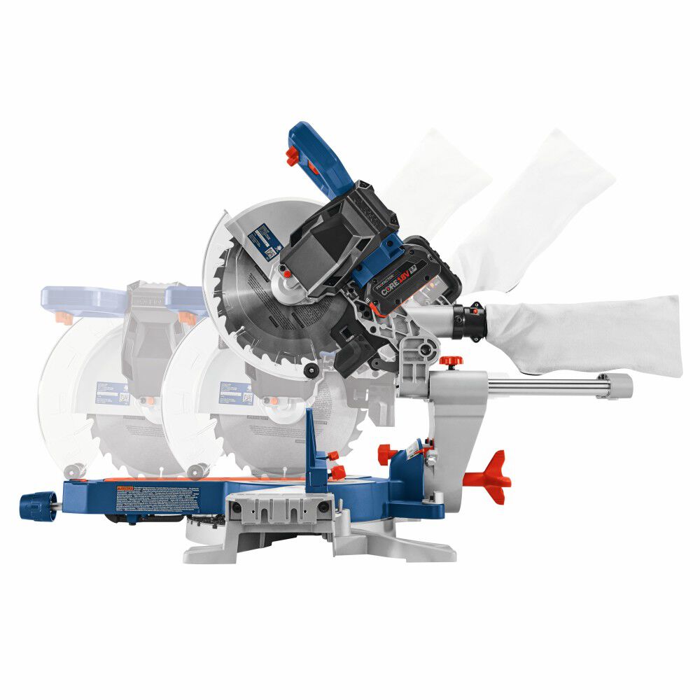 Bosch PROFACTOR 18V Surgeon 10in Dual Bevel Slide Miter Saw Kit, large image number 7