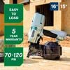 Metabo HPT NV75A5 Pneumatic 3in Siding/Light Framing Sheathing Coil Nailer, small image number 3