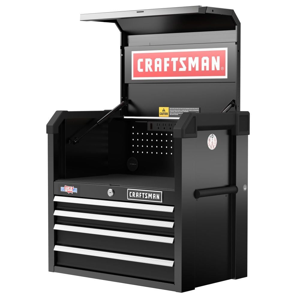 CRAFTSMAN 26 Inch 4-Drawer Tool Chest, Black (S2000) – CMST98267BK
