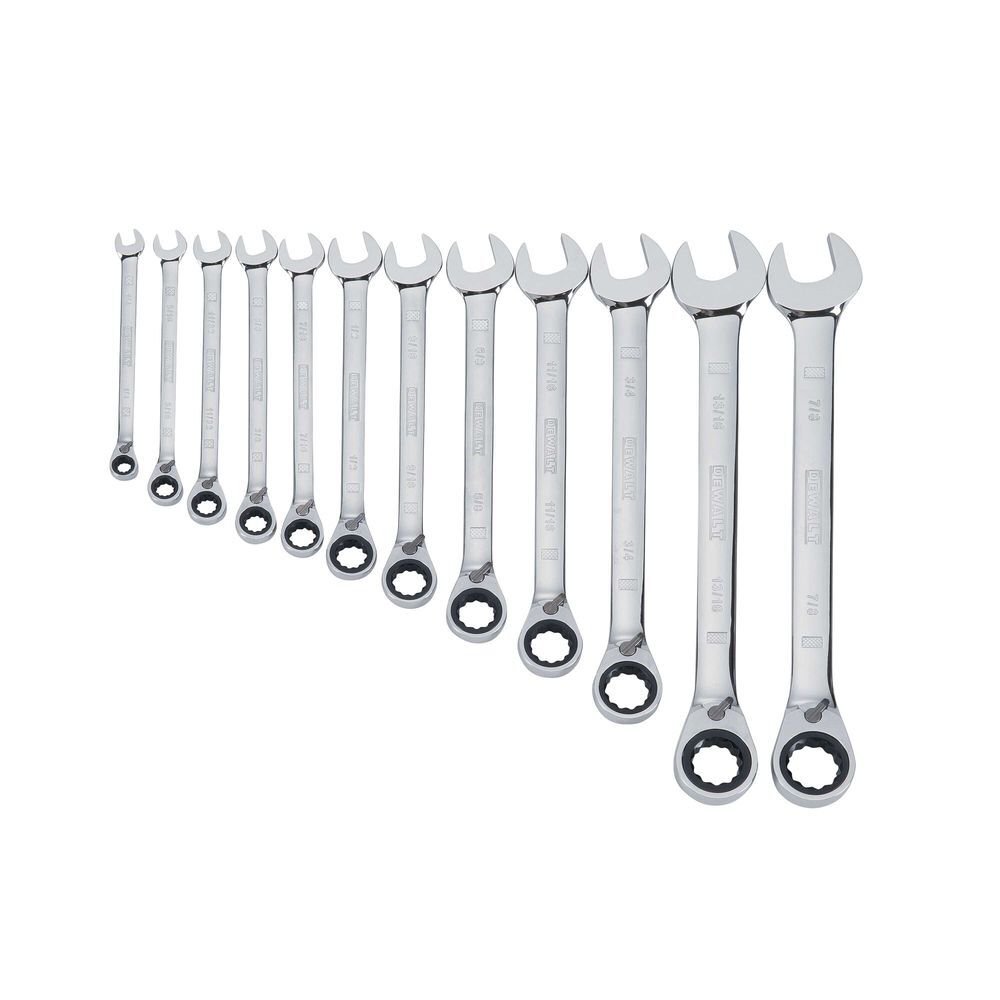 DEWALT 12 Piece Ratcheting Metric Wrench Set, large image number 1