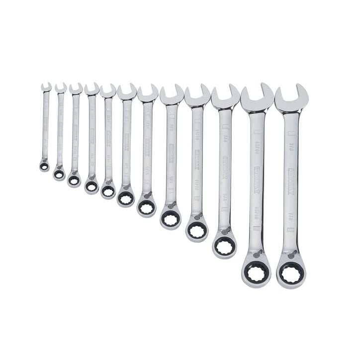 DEWALT 12 Piece Ratcheting Metric Wrench Set