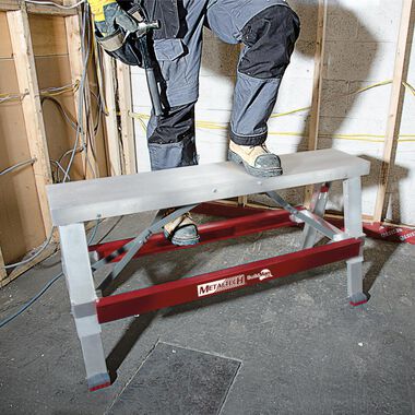 Metaltech Build Man 18-30 in.Drywall Bench, large image number 1