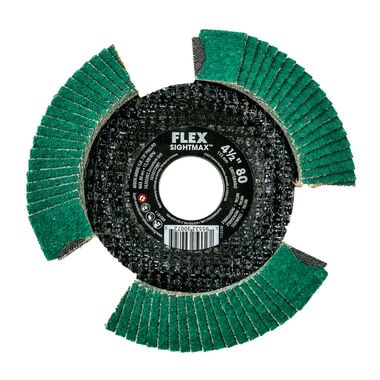FLEX 4-1/2 Inch SIGHTMAX 80 Grit Flap Disc