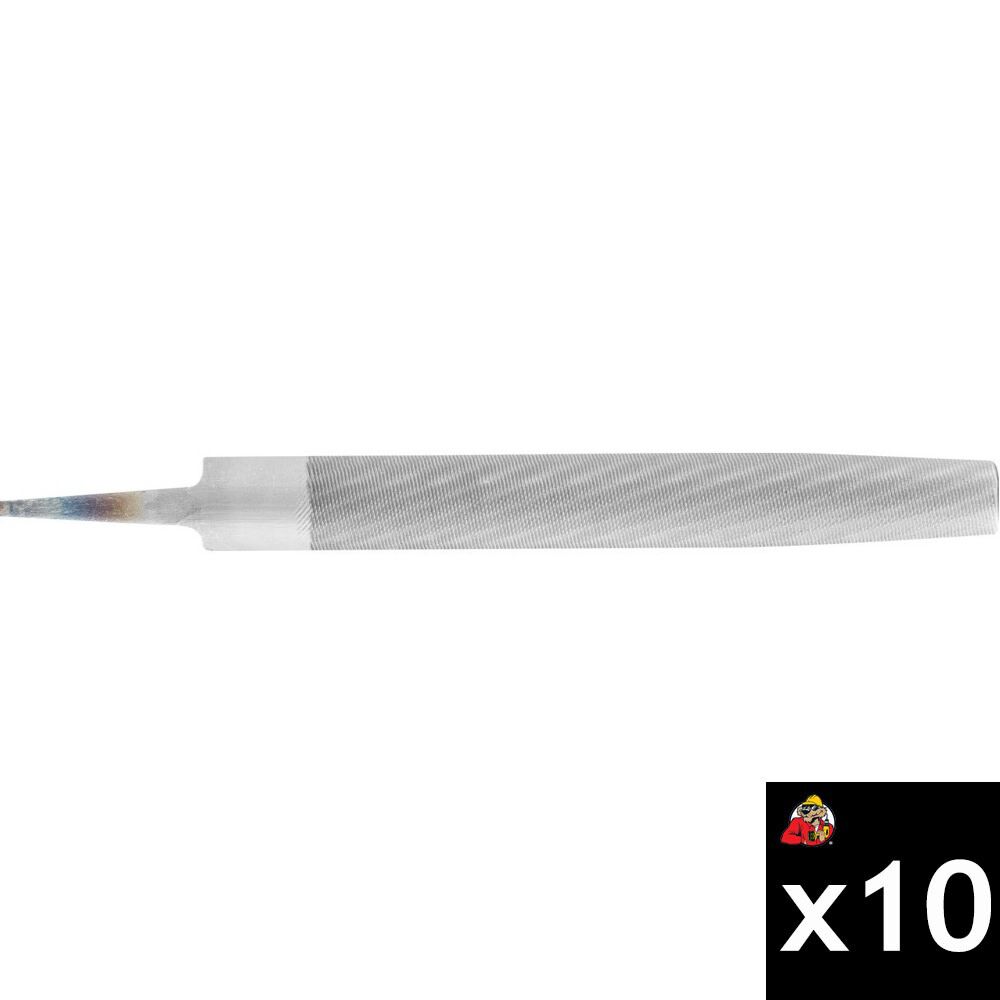 Pferd 10 Inch x 15/16 Inch Coarse Cut Half-Round File Bundle, 10 Pieces, large image number 1