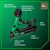 Metabo HPT 18V MultiVolt Brushless 15-Gauge Angled Finish Nailer 2 Ah Kit, small image number 3