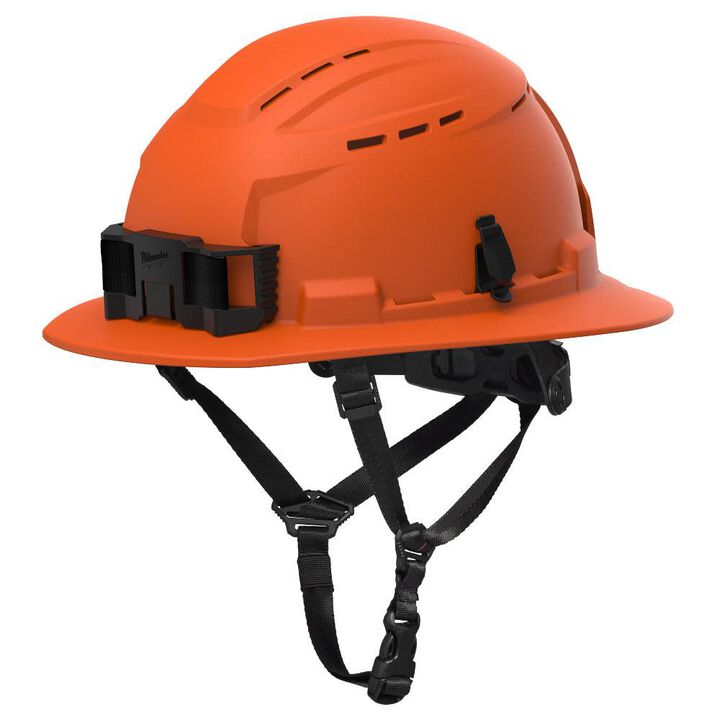 Milwaukee BOLT Full Brim Vented Safety Helmet  Type 2, Class C, Safety Orange, large image number 0