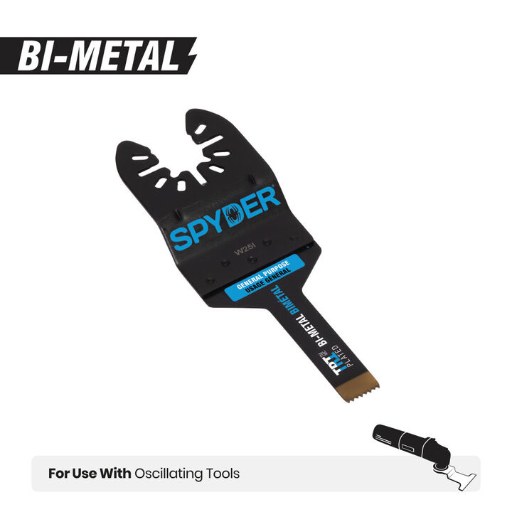 Spyder 3/8 Inch Universal Fit Bi-Metal Osc Blade for General Purpose Cuts, large image number 5