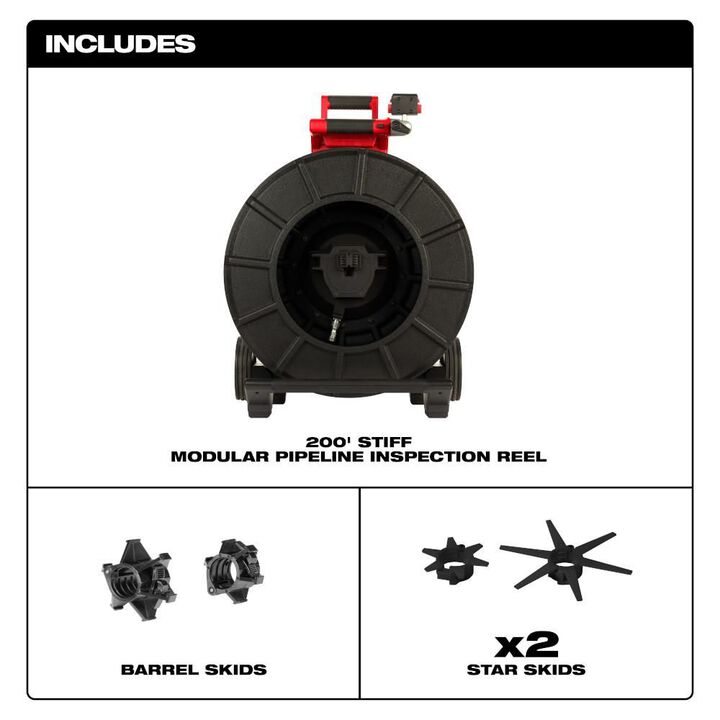 Milwaukee 200 Ft. Stiff Modular Pipeline Inspection Reel, large image number 2