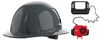 Milwaukee BOLT Gray Full Brim Hard Hat with 6pt Ratcheting Suspension Type 1 Class E & USB Cooling Fan Bundle, small image number 1