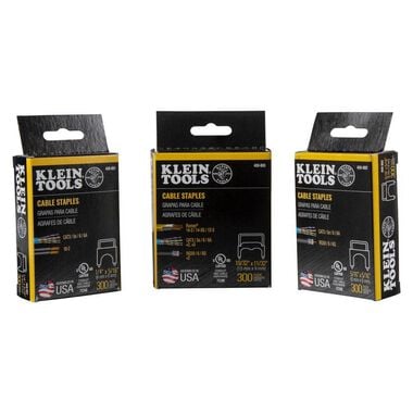 Klein Tools 1/4in x 5/16in Insulated Staples - 300 Pack, large image number 10