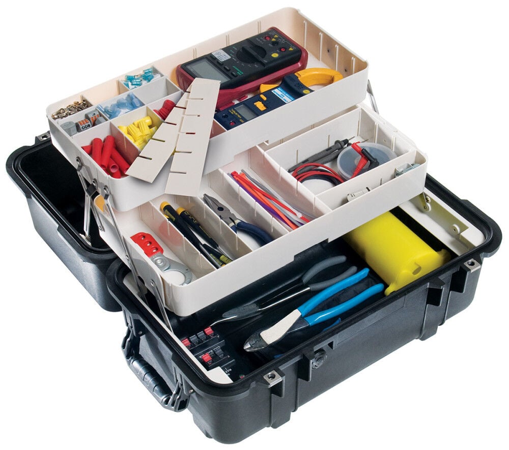 Pelican Polypropylene 1460TOOL Protector Mobile Tool Chest, Black – 1460-007-110