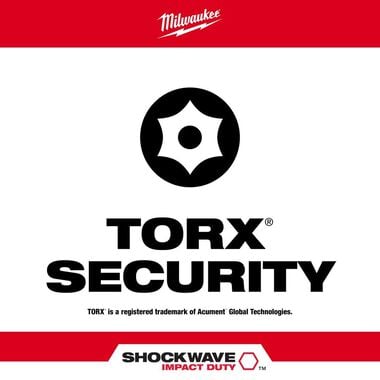 Milwaukee 10-Piece SHOCKWAVE Impact Torx Security Insert Bit Sets, large image number 1