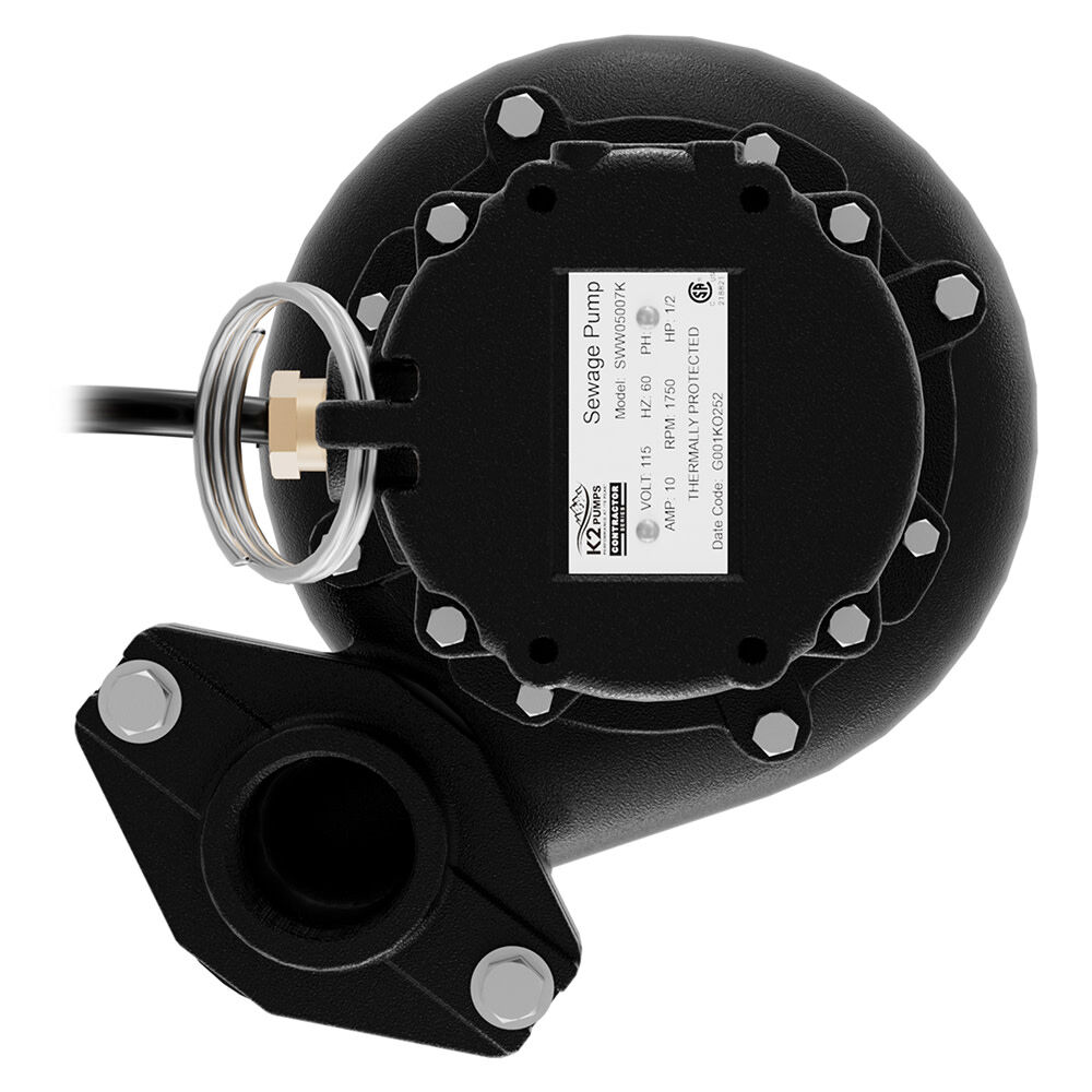 K2 Pumps CONTRACTOR SERIES 1/2 HP 2in Manual Sewage Pump, large image number 5