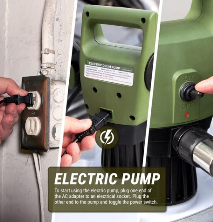 Tera Pump Electric Drum Pump Telescopic, large image number 3