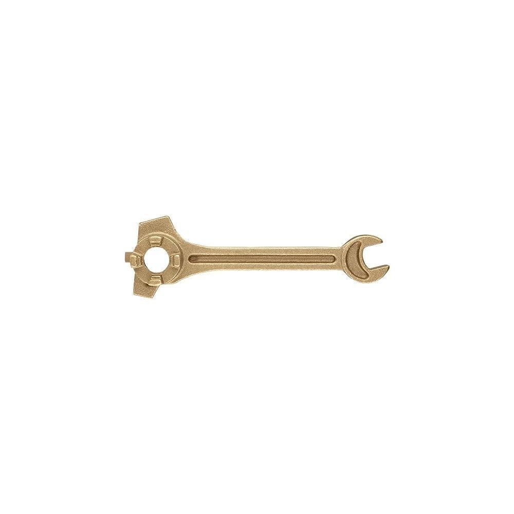 Justrite Brass Alloy Drum Bung Wrench for many 2in or 3/4in Bung Caps, large image number 3